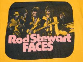   FACES T SHIRT ROD STEWART TOUR CONCERT THE WHO ROLLING STONES SMALL