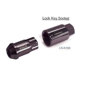   Lug Nut Lock Key Socket Black Chrome (3/8 Drive) LN K100: Automotive