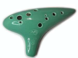 MASTERPIECE   GREEN FAIRY 12 HOLE OCARINA COLLECTIBLE  