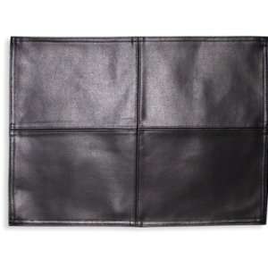  Foreston Trends Black Leather Placemat