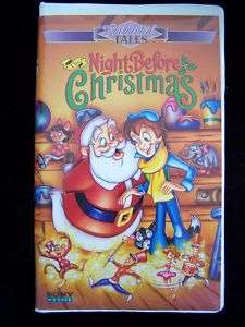 THE NIGHT BEFORE CHRISTMAS 1994 VHS Enchanted Tales 074644960334 
