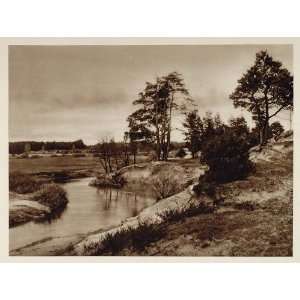  c1930 Dinkel River Oldenzaal Holland Photogravure NICE 