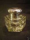 FABULOUS HEAVY GLASS INKWELL LATE 1800s  