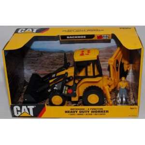  CAT Heavy Duty Worker Backhoe with Figure Toys & Games