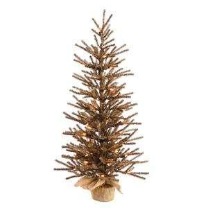   Chocolate 35 Clear Lights Christmas Tree (B112525): Home Improvement