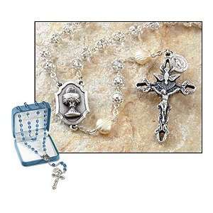 Gifts of Faith Milagros Ave Maria Collection Catholic Rosary 7mm Glass 