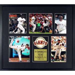 San Francisco Giants Championship Photot & Patch Disaply Playing by 