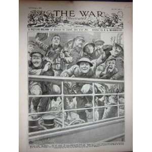   British Soldiers Home Leave Ship Blighty Army WW1 1918