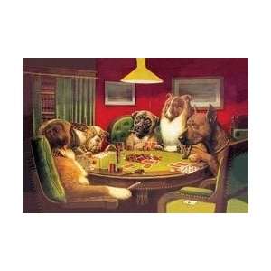  Dog Poker   Is the St Bernard Bluffing 20x30 poster