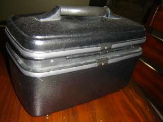 Samsonite Train Case Luggage Suitcase Black Locks w/ Keys  