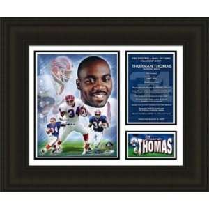  Buffalo Bills Framed Thurman Thomas 2007 Hall of Fame 