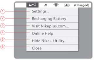 online help hide or show which lets you hide or show the nike+ utility 