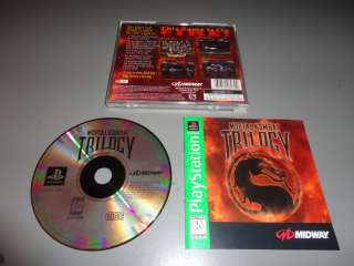 Mortal Kombat Trilogy Complete PS1 Playstation 1 Game MK  