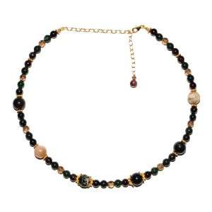   Power Necklace Bloodstone, Smoky Quartz, Garnet, Tourmaline Jewelry