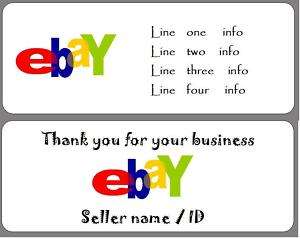 60  Seller Thank you Stickers or Address Labels  