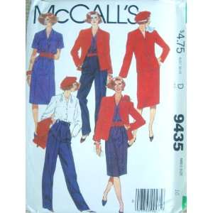  80s Sew Pattern ~ Misses Jacket, Blouse, Skirt and Pants SIZE 10