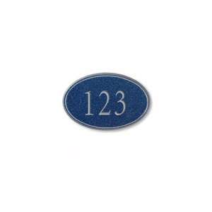   Plaques   Oval Petite Cobalt Blue Silver Characters: Home & Kitchen