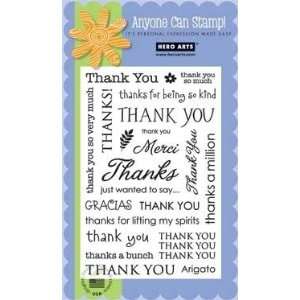  Thank You Sayings Clear Unmounted Rubber Stamp Set (CL341 