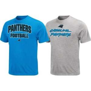  Carolina Panthers Blue/Steel 2 T Shirt Combo Pack Sports 