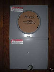 Milbank 20A Meter Base, S7446 0 WC 111 BGE, New In Box  