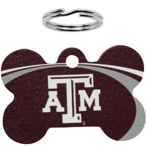 NCAA Texas A&M Aggies Bone Engravable Pet ID Tag: Pet 
