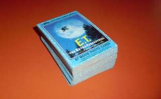 1982 E T THE EXTRA TERRESTRIAL MOVIE CARD MINT SET 1 87  