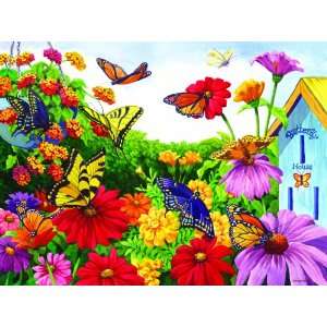  MINI   Butterfly Garden Mini 7x9 100pc Jigsaw Puzzle by 