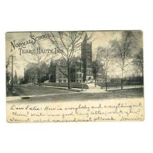  Normal School Postcard Terre Haute Indiana 1907 