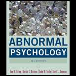 Abnormal Psychology 10TH Edition, Kring ()   Textbooks