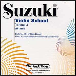 Suzuki Violin School Revised Edition CD Volume 3  