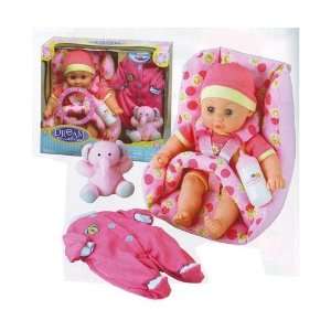  Baby Doll 12 Baby with Car Seat (Outfit colors may vary 