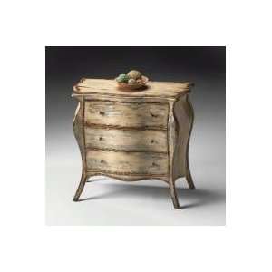    Weathered  Look Finished Bombe Chest by Butler: Home & Kitchen