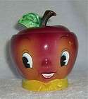 VINTAGE PY ANTHROPOMORPHIC MIYAO YELLOW APPLE PEAR TEAPOT SMILE MIJ 