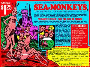 SEA MONKEYS SEA MONKEY FUNNY COMIC BOOK AD T SHIRT  