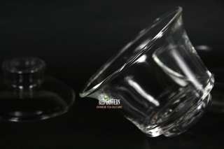 Clear Glass Gaiwan 100cc Heat Resistant Gongfu Tea  