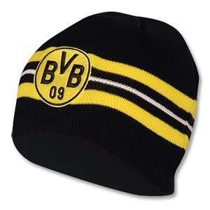  09 10 Borussia Dortmund Knitted Hat   Black Sports 
