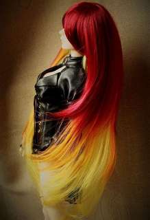 BJD Doll Hair Wig E62 Mix Red/Orange/Yellow 8 9 HC 3DW034 1/3 SD DZ 
