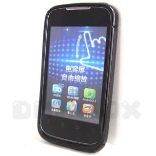 Black Soft Gel Case Cover Skin + Film For Huawei Ascend 2 M865 C8650 