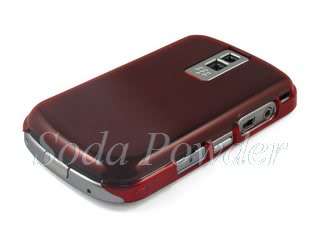 Clear Crystal Back Cover Case Blackberry Bold 9000 Red  