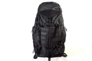 Tactical MOLLE Black Backpack Pack TriZip style 01597  