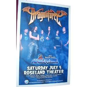  Dragonforce Poster   Concert Flyer   Powerglove