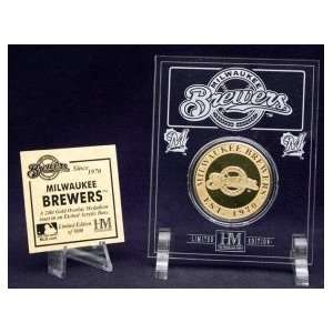  Milwaukee Brewers 24KT Gold Coin in Archival Etched 