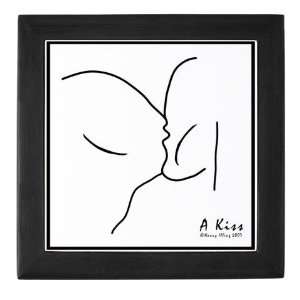  Romantic Kiss Art Box Art Keepsake Box by CafePress 