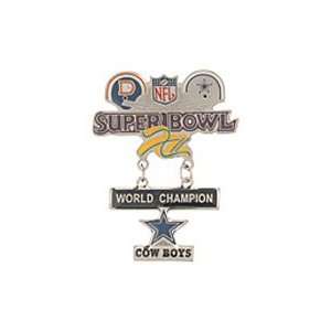  NFL Super Bowl 12 Dallas Cowboys Championship Pin: Sports 