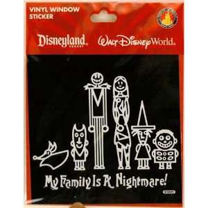   Skellington Nightmare Before Christmas Family Car Decal: Automotive