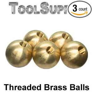   16 18 brass balls drilled tapped  Industrial & Scientific