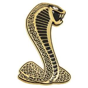 Amico Self Adhesive Snake Shaped Gold Tone Black 3D Sticker for Car 