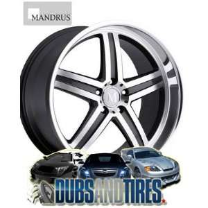 22 Inch 22x9 Mandrus wheels Manheim Gunmetal Mirror Face & Lip wheels 