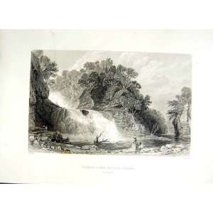  1838 Scotland Corra Lynn River Clyde Lanarkshire Trees 