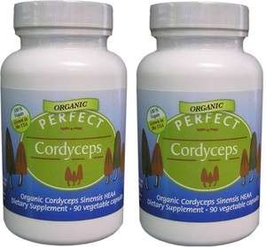 Perfect Cordyceps   Energy Endurance & Body Functions 2 Bottles   180 